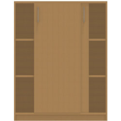 Jive+ Skydedørsskab m/6 rum m/lås Bøg fin B78 cm