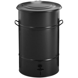 RETRO avfallsbehållare 70 l, fotpedal, svart