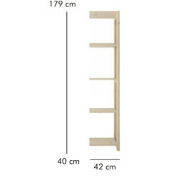 ABC Tillbyggnadsdel, HxBxD: 179x42x40 cm, natur