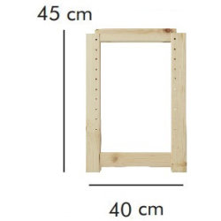 ABC Gavel HxD: 45x40 cm, natur
