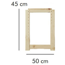 ABC Gavel HxD: 45x50 cm, natur