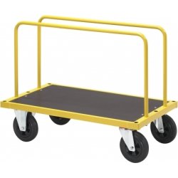 Skivvagn, 1000x600x945 mm, 500 kg, massiva hjul