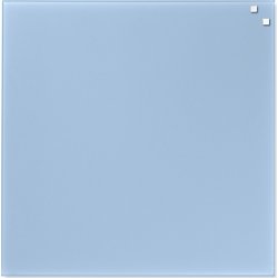 Glassboard magnetisk glastavle 45x45 cm, lyseblå