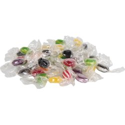 Blandede bolcher i klar folie, 1 kg