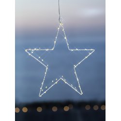 Sirius Liva Stjerne, 40 LED, Ø30 cm, hvid