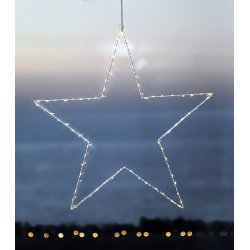 Liva Stjerne, 80 LED, Hvid, Ø 70 cm
