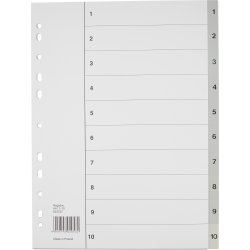 Register Budget A4 1-10 Plast