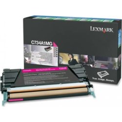 Lasertoner Lexmark C734A1MG Röd 6000 sidor