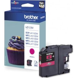 Brother Bläckpatron LC123M Magenta 600 s