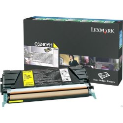 Lexmark 00C5240YH lasertoner, gul, 5000s