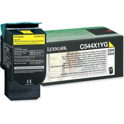 Lexmark 0C544X1YG lasertoner, gul, 4000s
