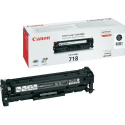 Lasertoner Canon 718BK/2662B002AA Svart 3400 sidor