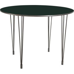 Comfort kantinebord sort, Ø 100