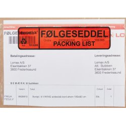Dokumentlomme, DK/EN, C6, Std, 1000 stk.