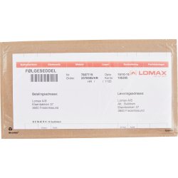 Dokumentlomme, UT, C65, Std, 1000 stk.