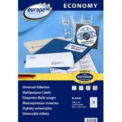 Europe E100 Etiket | 63,5x38,1 mm | 2100 stk.