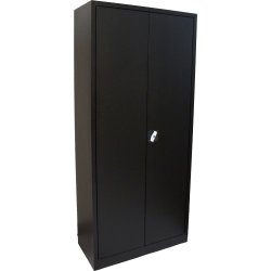 Værkstedsskab, 4 hylder,(BxDxH) 100x50x200cm, sort