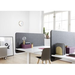 Softline Light bordsskärm 180x65 cm mörkgrå