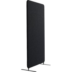 Softline Light skärmvägg 80x150 cm svart med ben