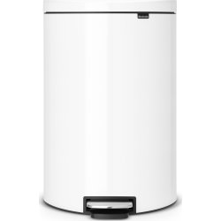 Brabantia Flatback Pedalspand 40 liter, hvid