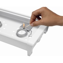 Brabantia Fadvarmer, 2 brændere, Hvid