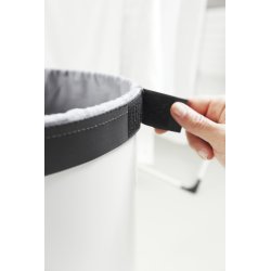 Brabantia Vasketøjskurv, 60 L, hvid m/kork låg