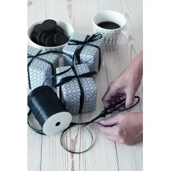 Gavepapir Tiny sort, 57 cm x 154 m