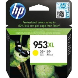 HP no 953XL F6U18AE blækpatron, gul, 1450s.
