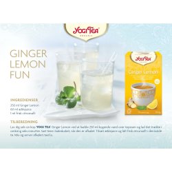 Yogi Tea Ginger Lemon te, 17 breve
