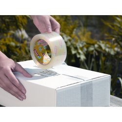 tesa ecoLogo Pakketape | S | 50mm x 50m | Klar
