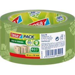 tesa ecoLogo Pakketape | S | 50mm x 50m | Grøn