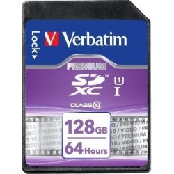 Verbatim SDXC 128 GB Class 10 minneskort