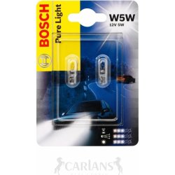 Bosch w5w minihalogen/glaslampsats
