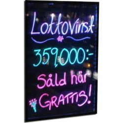 Lightsign A2 LED lysskilt til væg