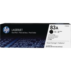 HP no 83A CF283AD lasertoner, 2x 1500 pk, sort