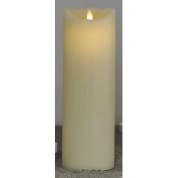 Sara LED vokslys, Mandel, Ø.10 cm, H.30 cm