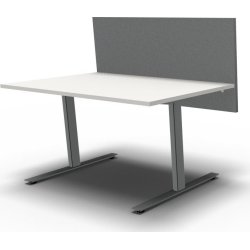 Easy bordsskärm H65 x B140 cm Mörkgrå