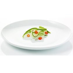 Aida Atelier Super White Middagstallerken, 25 cm