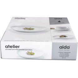 Aida Atelier Super White Frokosttallerken, 22 cm