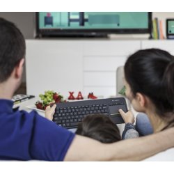 Logitech K400 Plus trådløst tastatur, sort