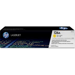 HP nr 126A/CE312A lasertoner, gul, 1000 s