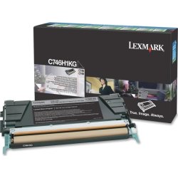 Lasertoner Lexmark X746H1KG Svart 12 000 sidor