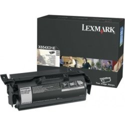 Lasertoner Lexmark X651H31E Svart 25 000 sidor