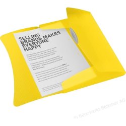 Esselte Vivida Elastikmappe | A4 | 3-klap | Gul
