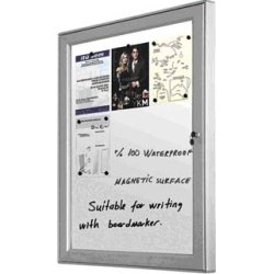 Infobox, magnetisk med lås, 59x76 cm, alu ram
