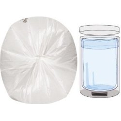 Spandeposer m/stjernebund 40L, 60x90cm, 10my, Hvid