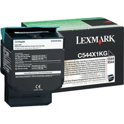 Lexmark 0C544X1KG lasertoner, svart, 6000s