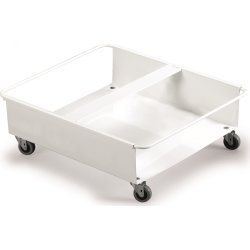 Transportvogn til 2 stk. 60 l affaldsspand, Hvid