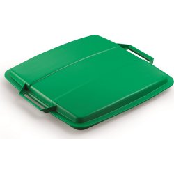 Låg affaldsspand 90 l, Grøn