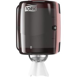 Tork M2 Dispenser Aftørringspapir, sort/rød